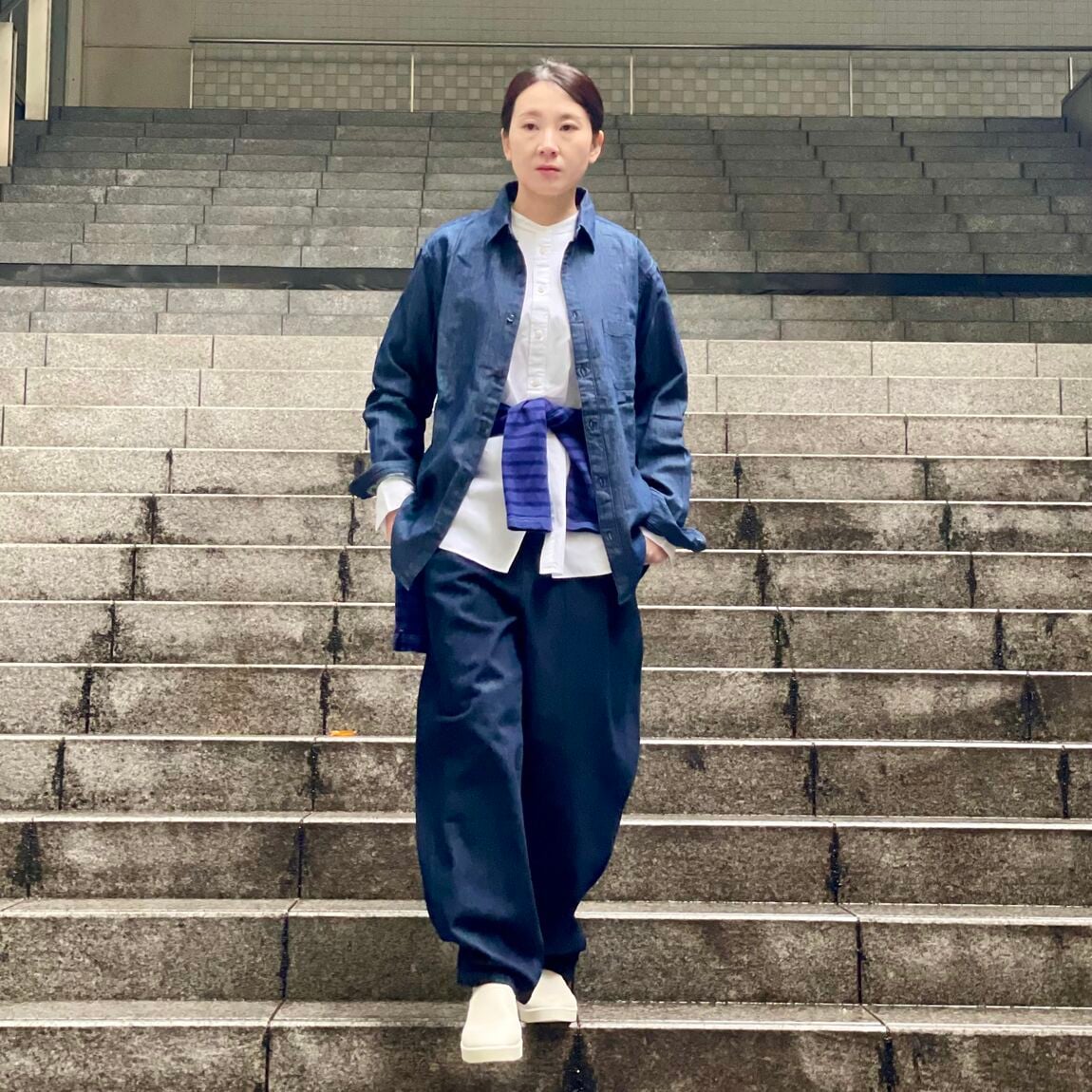 ソラリアプラザ】スタッフスナップ 身長163cm｜ 無印良品